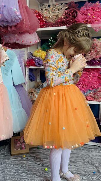 Princess dresses with pompoms - E-SHOP 