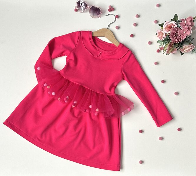 Dress "Aurelia" in raspberry tone 80-134. size